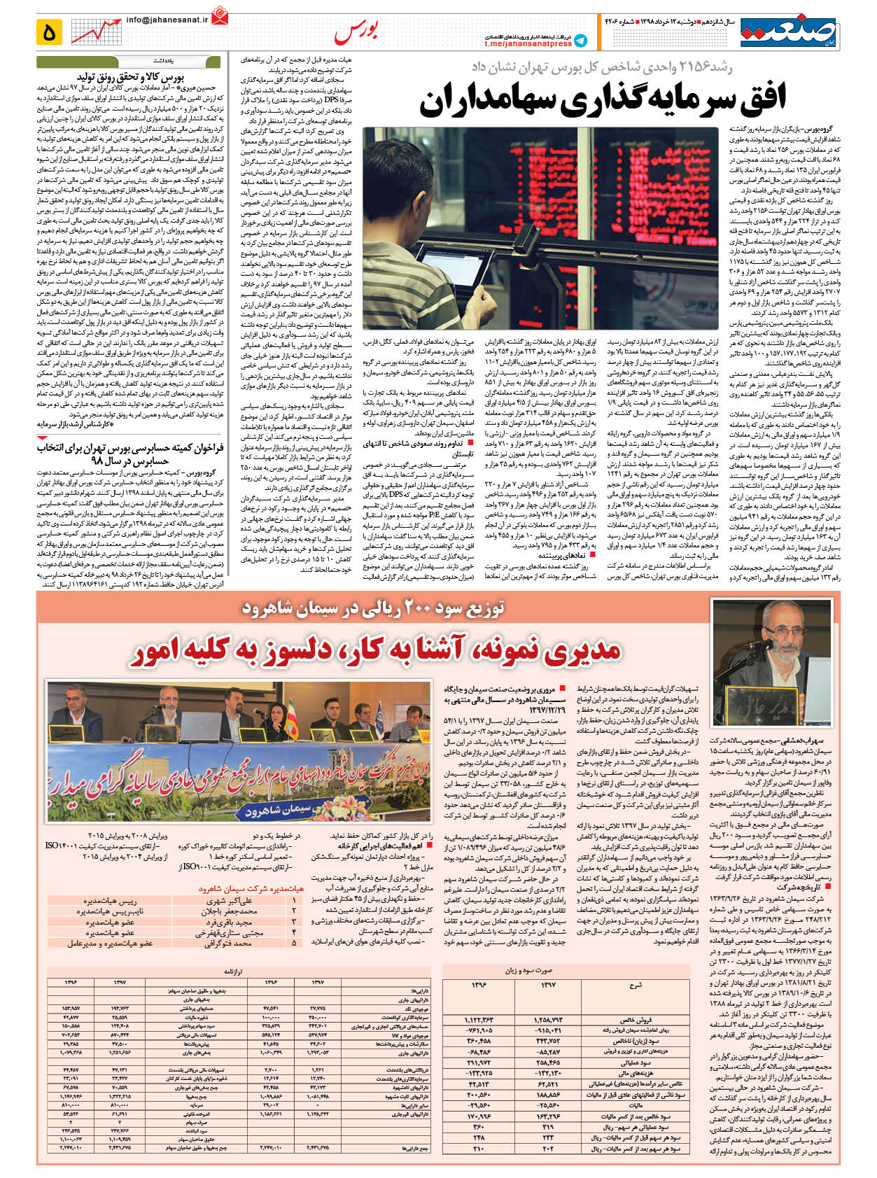 صفحه ۰۵ – ۱۳ خرداد ۱۳۹۸