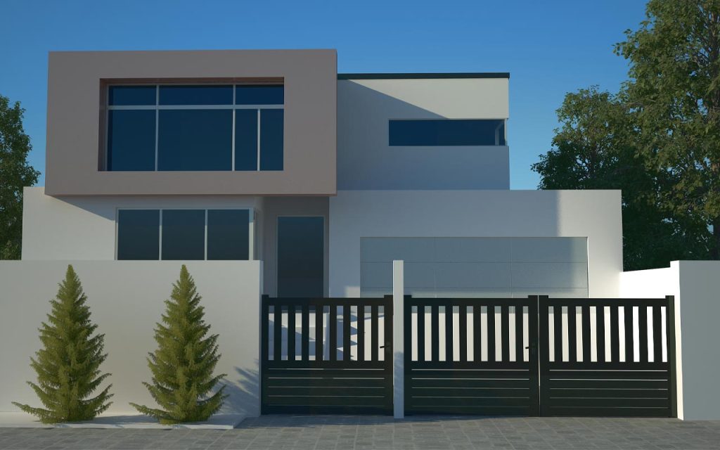 درب حیاط جدید