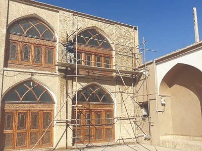 آغاز مرمت مسجد جامع بافق