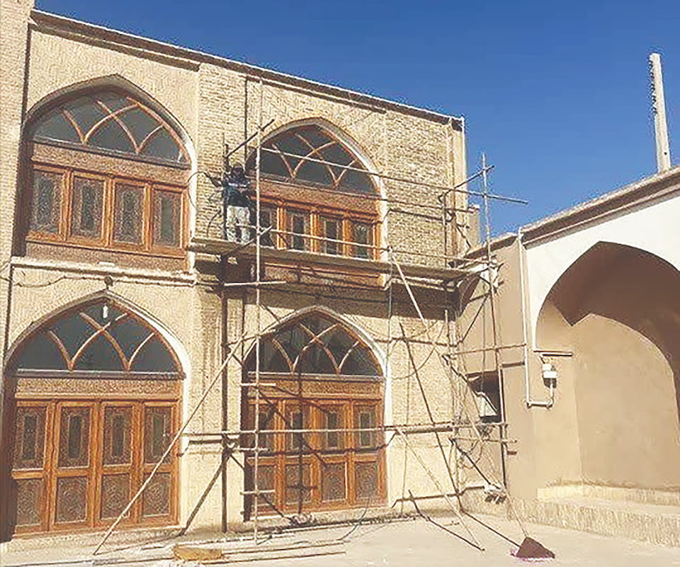 آغاز مرمت مسجد جامع بافق