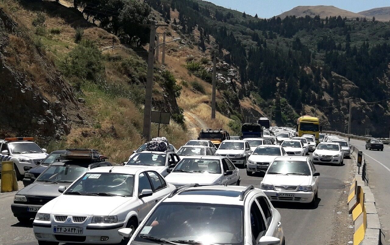 ترافیک سنگین اما روان در محور رشت به قزوین؛ آخرین روز تعطیلات!