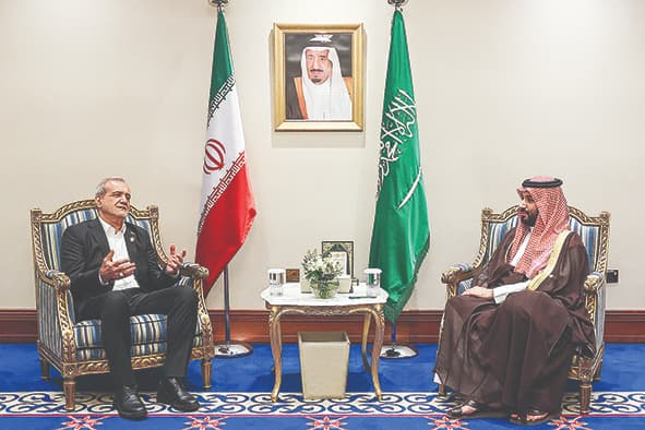 رایزنی پزشکیان با بن‌سلمان و السیسی در دوحه