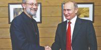 تقدیم پیام رهبری به پوتین از سوی لاریجانی