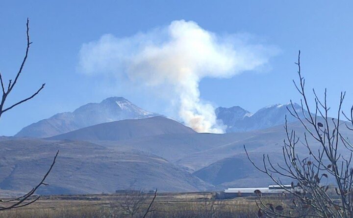 جنگل هیرکانی ابر شاهرود دچار حریق وسیع شد: نیروهای امدادی در حال اعزام هستند