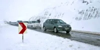 بارش برف و باران در چالوس، هراز و فیروزکوه؛ ترافیک سنگین در آزادراه قزوین-کرج
