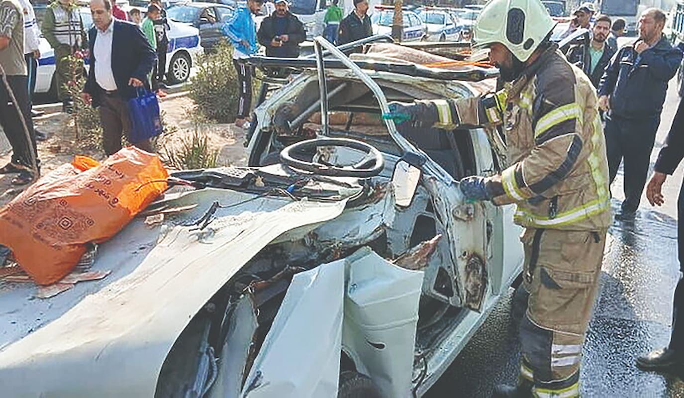 تصادف مرگبار وانت با تریلر در پایتخت