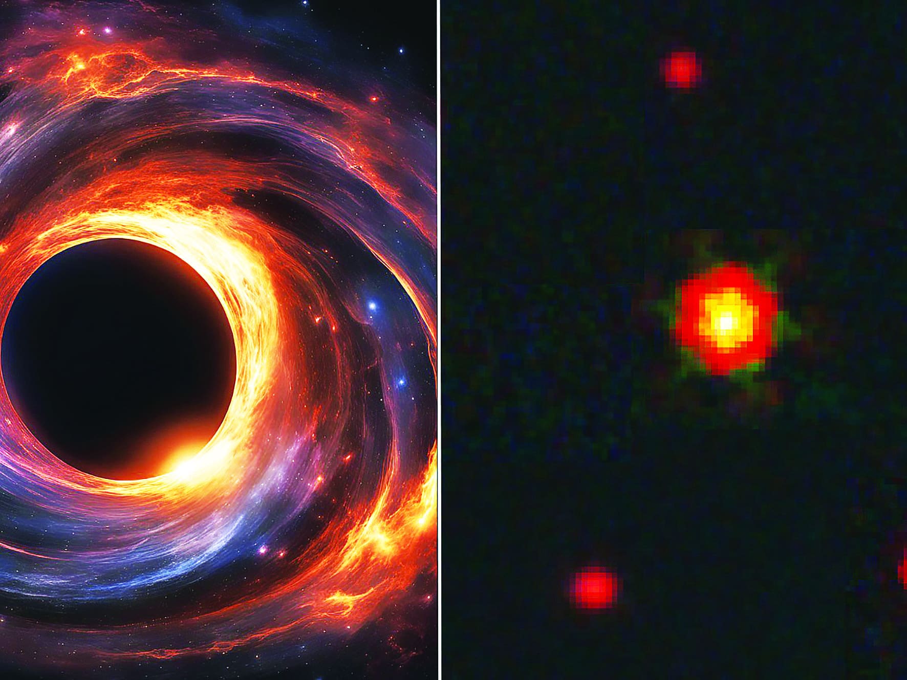 شکار سیاه‌چاله‌ای ۱۰۰میلیون‌برابر خورشید