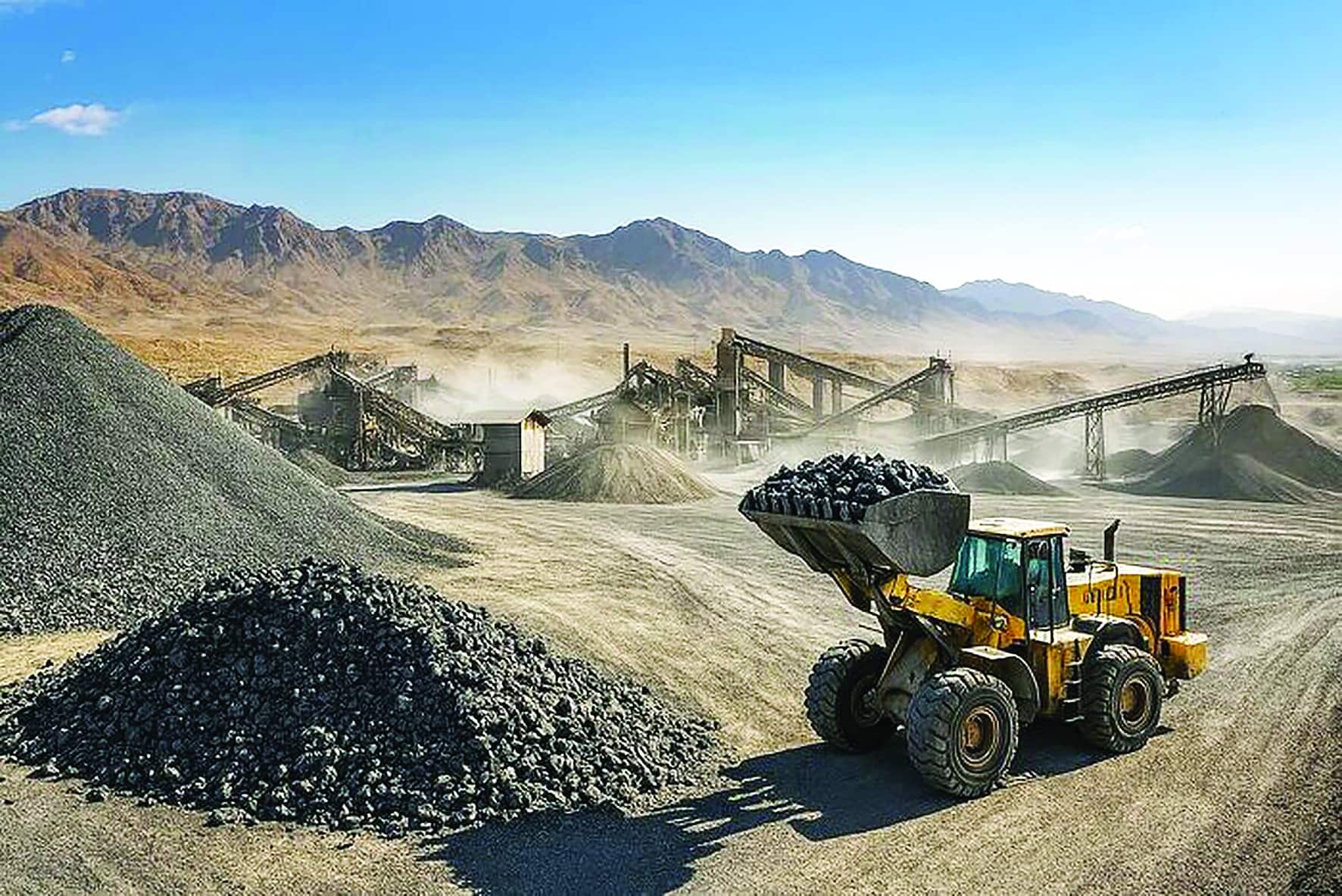 معادن درخط قرمز تولید