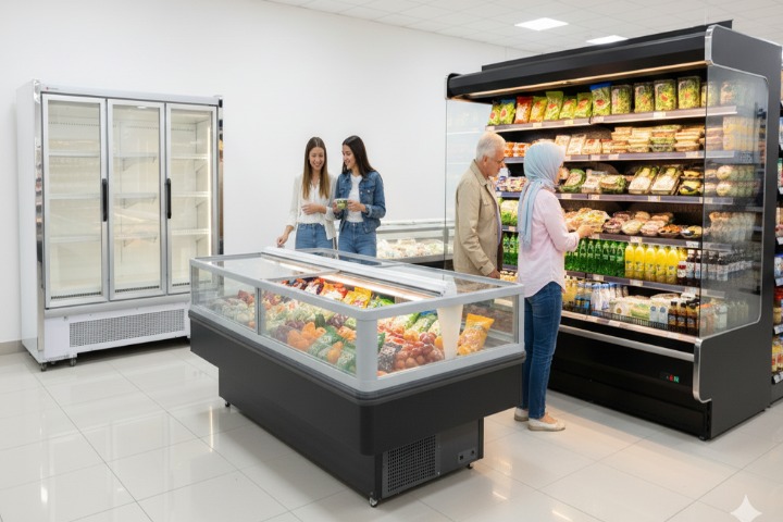 نقش طراحی یخچال در جذب مشتری فروشگاه‌ها