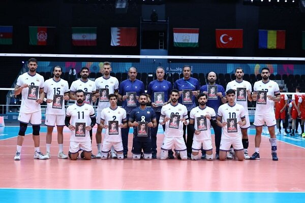 والیبالیست‌های ایران با یاد صابر کاظمی به میدان رفتند