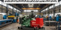 راهنمای انتخاب بهترین دیزل ژنراتور برای کارخانهها و واحدهای تولیدی راهنمای انتخاب بهترین دیزل ژنراتور برای کارخانهها و واحدهای تولیدی