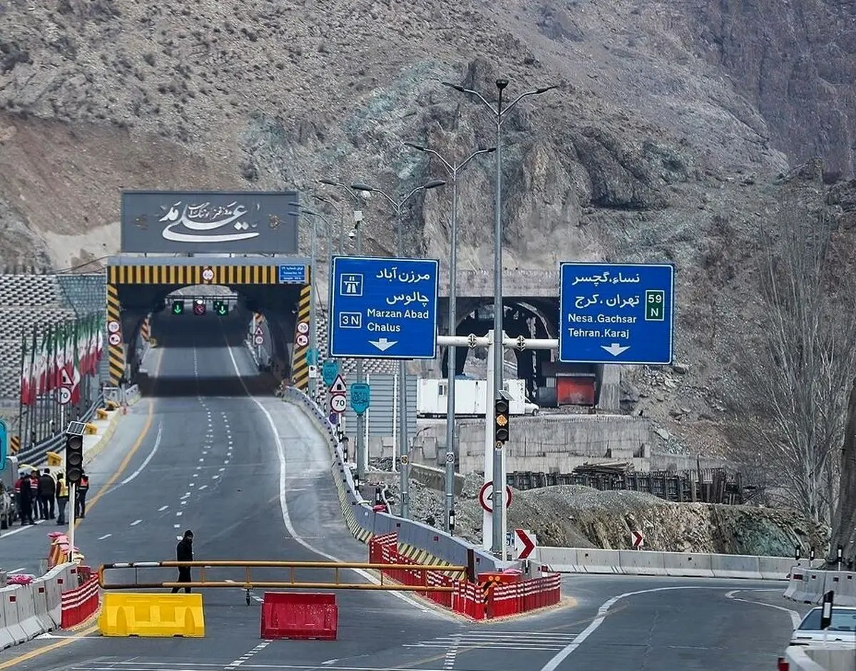 جاده چالوس و آزادراه تهران شمال یکطرفه شد