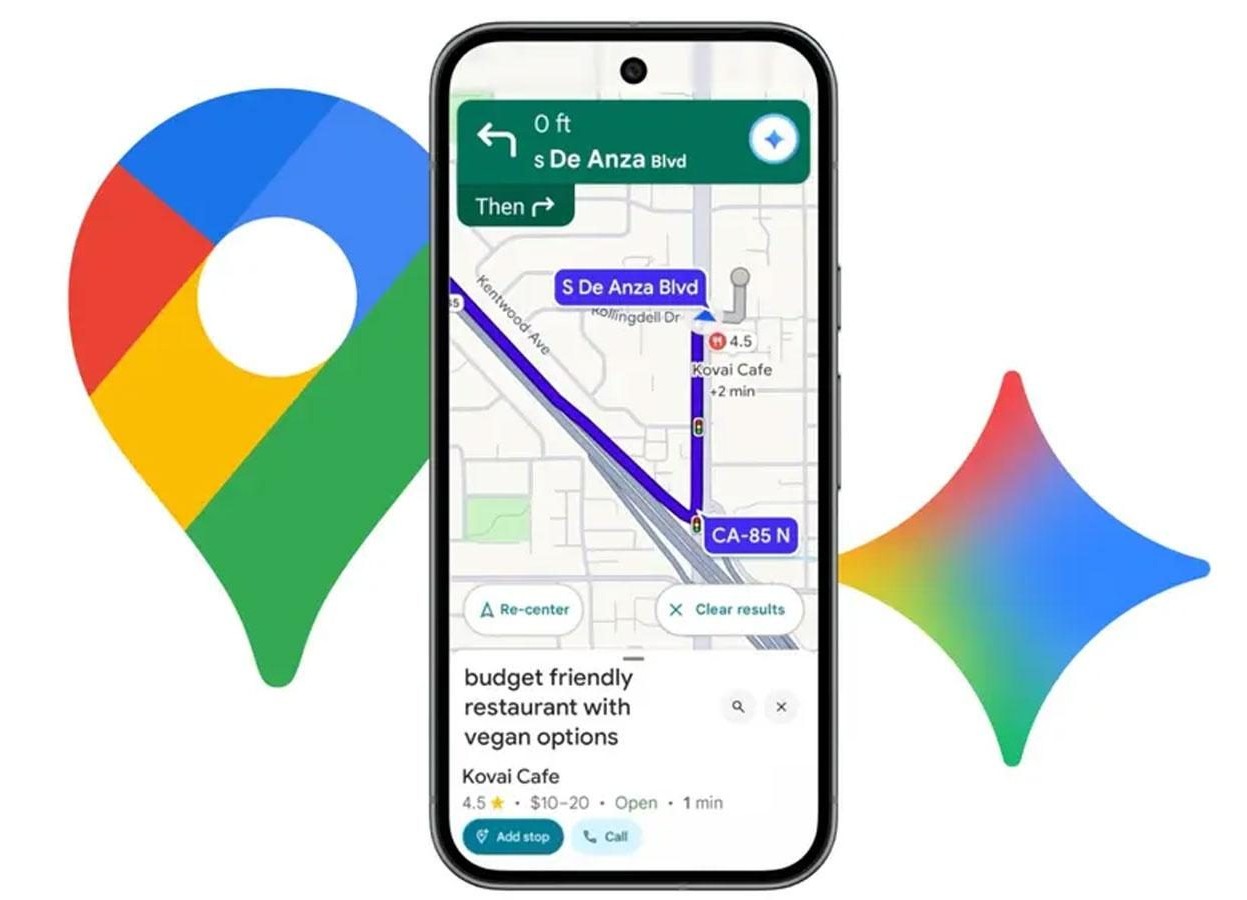 گوگل مپس با جِمینی یک قدم به «رانندگی بدون لمس» نزدیک شد