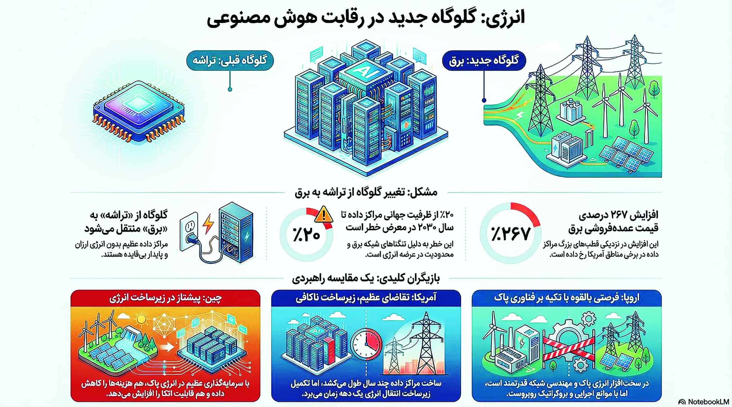 انرژی ارزان؛ گلوگاه پنهان سلطه بر هوش‌مصنوعی
