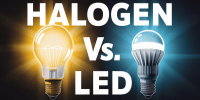 مقایسه چراغ LED و هالوژن در روشنایی خارجی