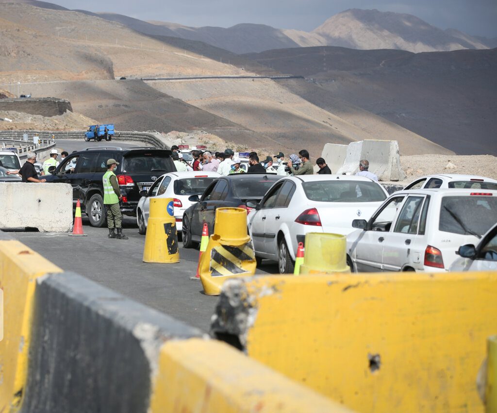 ترافیک سنگین در جاده چالوس