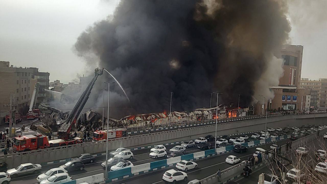 علت حادثه آتش سوزی بازارچه جنت تهران در دست بررسی است
