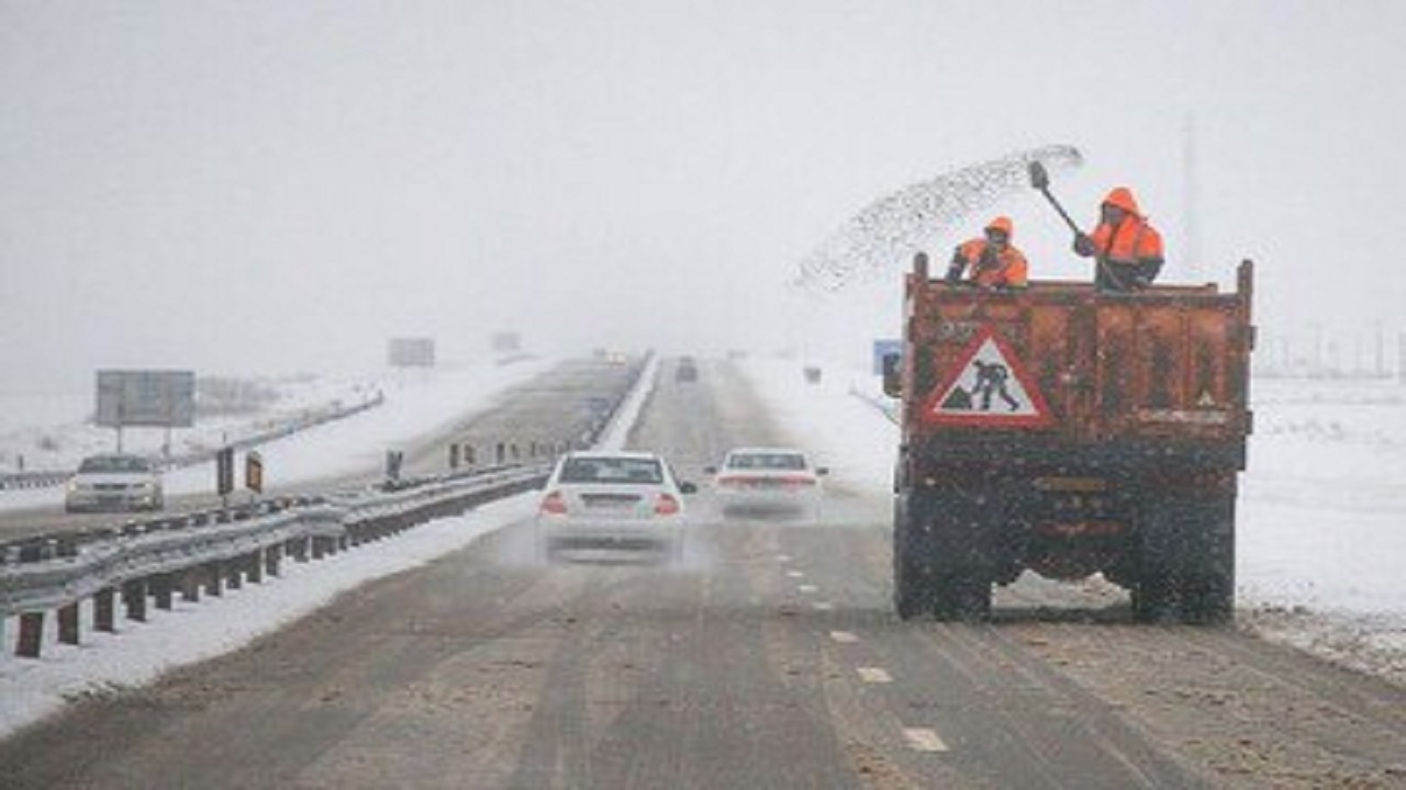جاده برفی چالوس یکطرفه شد