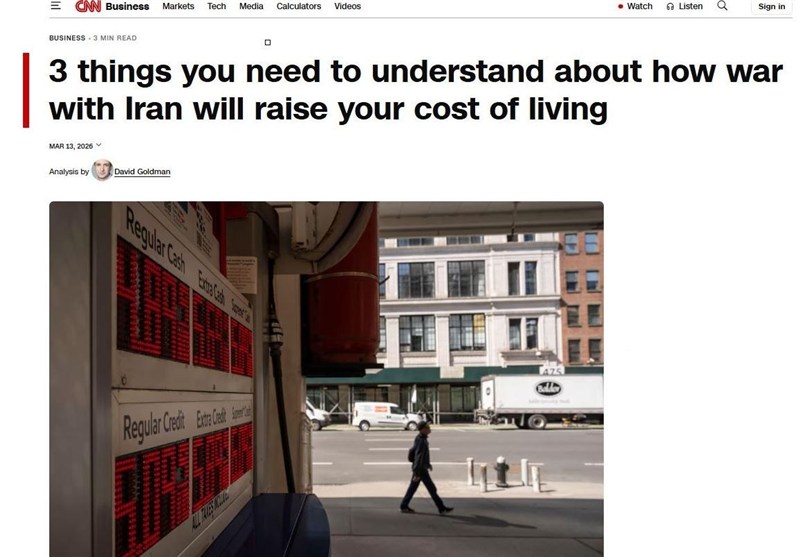 سی‌ان‌ان: جنگ با ایران جیب مردم آمریکا را خالی کرد