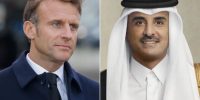 تاکید ماکرون و امیر قطر بر لزوم کاهش تنش‌ها در منطقه