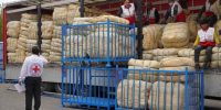 ارسال نخستین محموله امدادی کمیته بین‌المللی صلیب سرخ به جمعیت هلال احمر ایران