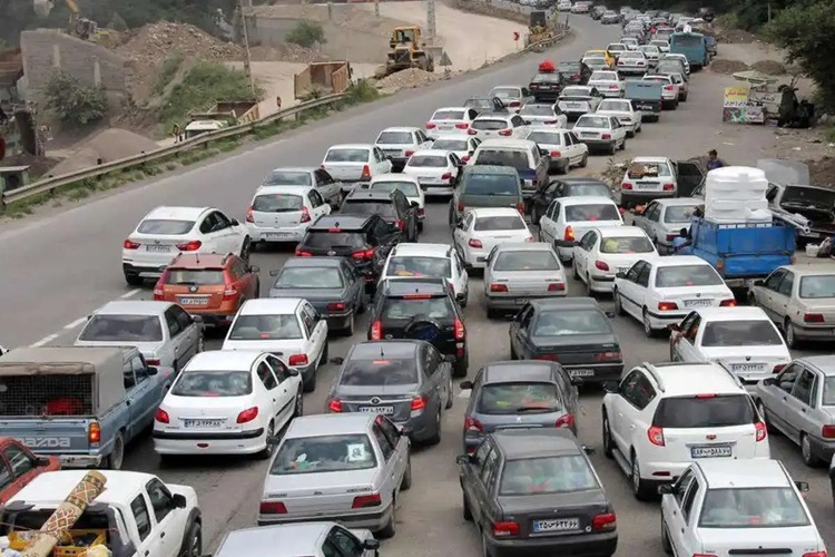 ترافیک سنگین در این محدوده جاده چالوس+محورهای مسدود