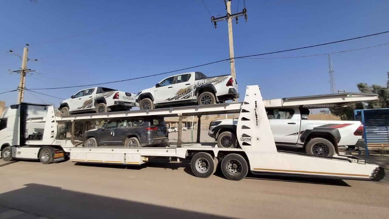 نخستین محموله خودرو از مبدأ گمرک خسروی ترانزیت شد